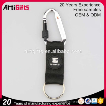 Promotional metal bottle opener led keychain with carabiner